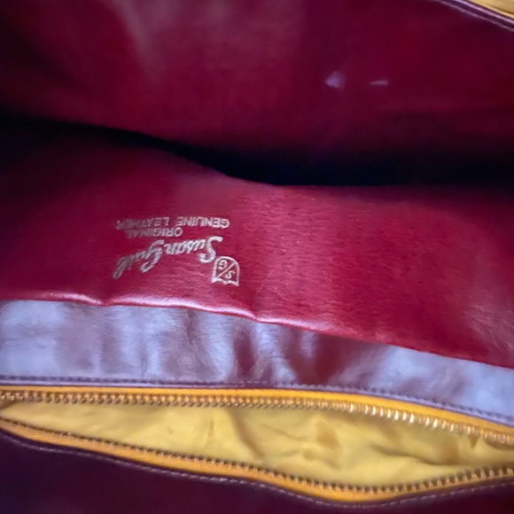 Susan Gail  VINTAGE Amber Suede Shoulder Bag - Picture 7 of 12